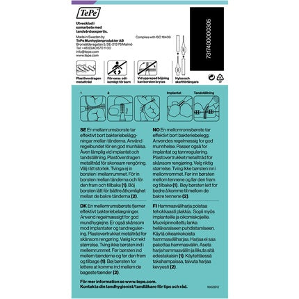 Periuță Interdentară Tepe Original Violet 1.1mm 8 Buc