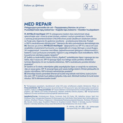 Lip Primer, Nivea, Med Repair, 4.8g