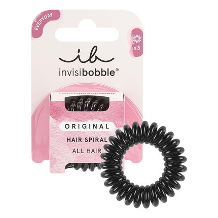 Elastice pentru par, Invisibobble, Original, Negro, set 3 buc