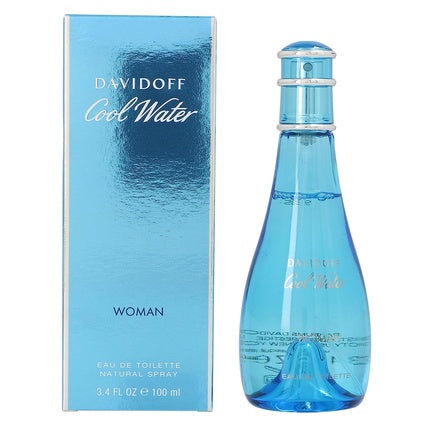 Eau de Toilette, Davidoff Cool Water, femei, albastru, 100ml