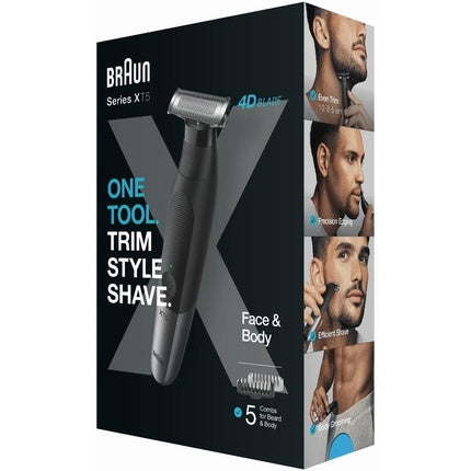 Trimmer Braun XT5100, negru, gri