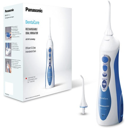 Irigator bucal Panasonic EW1211W, 3 trepte presiune, albastru/alb