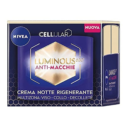 Crema de Noapte Regeneranta Anti-Pete, Nivea Cellular Luminous630, 50ml