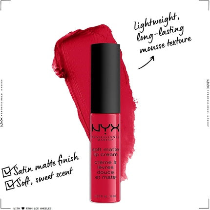 Ruj NYX Soft Matte Lip Cream, Roșu