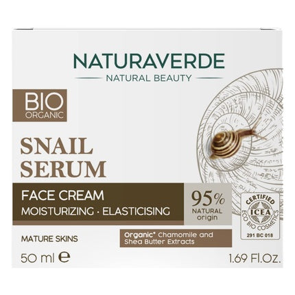 Cremă hidratantă Naturaverde Bio, extract de mușețel și unt de shea, 50ml