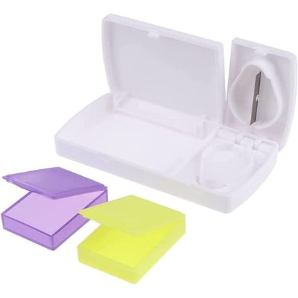 Organizator pastile Ewanto, alb, compartimente colorate