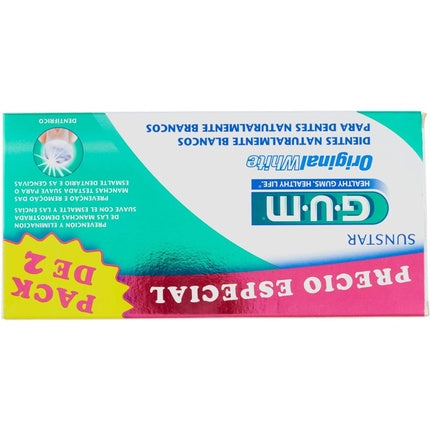 Pasta de dinti, Gum, Original White, albastru