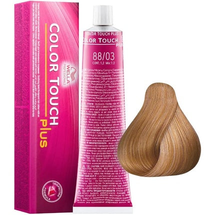 Vopsea par, Wella, Color Touch Plus 88/03 Blond auriu natural intens, 60ml