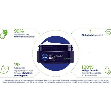 Cremă de zi, Nivea, Naturally Good, piele sensibilă, 50ml