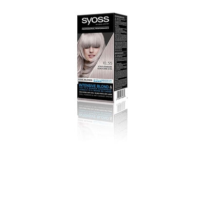 Vopsea de păr, Syoss, Color Cool Blonds 10-55 ultra blond platinat