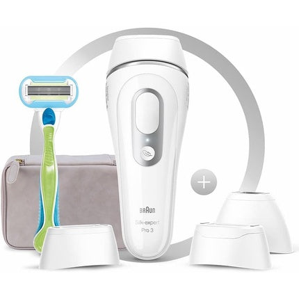 Epilator IPL Braun Silk Expert Pro 3, capete multiple, alb