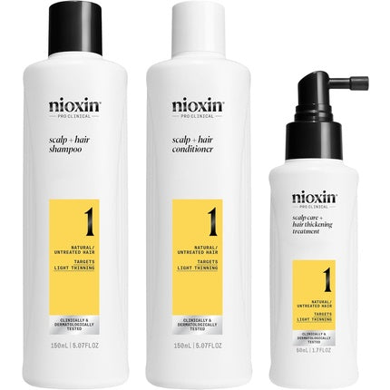 Set Îngrijire Păr, Nioxin, System 1, Alb