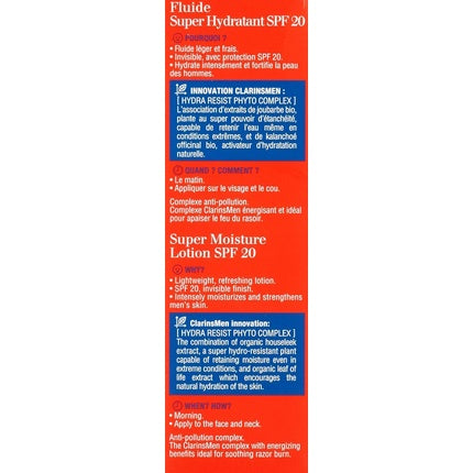 Gel hidratant, Clarins, Men Super Moisture 50ml