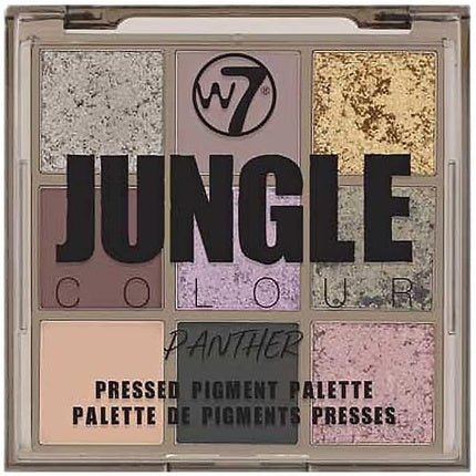 Paletă Farduri W7 Jungle Colour Panther, Pigment Presat, Multicolor