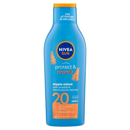 Cremă de protecție solară, Nivea Sun Protect & Bronze, SPF20, 200ml