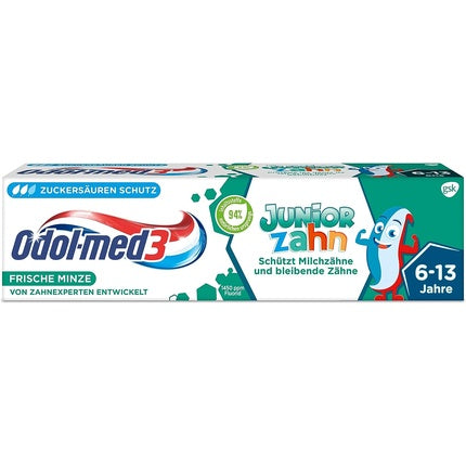 Pastă de dinți, Odol-Med3, Junior, alb-verde