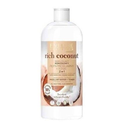 Lichid micelar hidratant, Eveline, Rich Coconut, 500ml