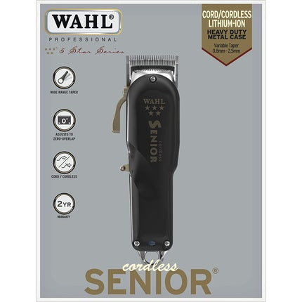 Mașină de Tuns, Wahl, Cordless Senior, negru