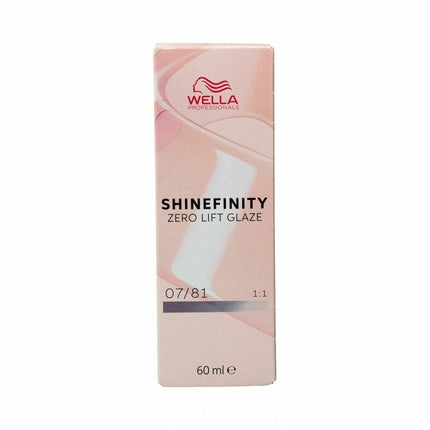 Vopsea de par permanenta, Wella, Shinefinity Nº 07/81, 60ml