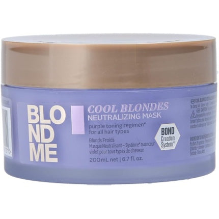 Masca de neutralizare, Schwarzkopf BlondMe Cool Blondes, 200ml
