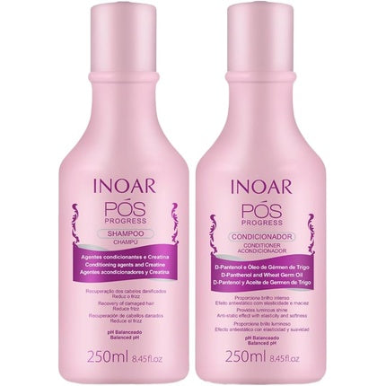 Set Îngrijire Păr, Inoar, POS Progress, 250ml, Roz