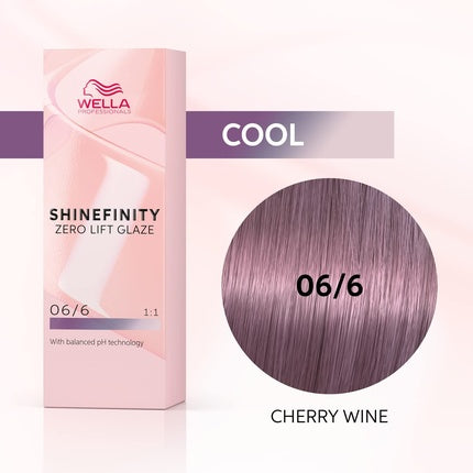 Vopsea de păr Wella Shinefinity Cherry Wine, 60ml