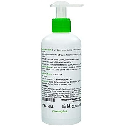 Gel intim, Saugella, Youfresh, alb-verde, 200ml