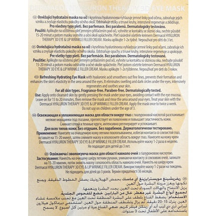 Masca ochi Dermacol 3D Hyaluron Therapy