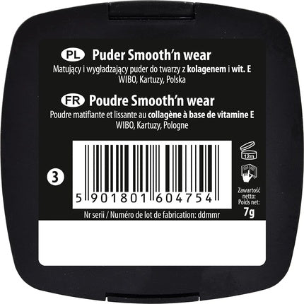 Pudră matifiantă Wibo Smooth Wear 21g