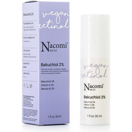 Ser facial, Nacomi, Next Level Vegan Retinol Bakuchiol 2%, 30ml