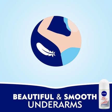 Deodorant roll-on, Nivea Dry Comfort, 50ml, alb