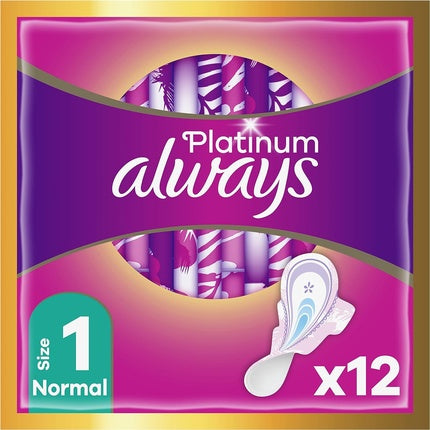 Absorbante igienice Always Platinum, Normal, cu aripioare