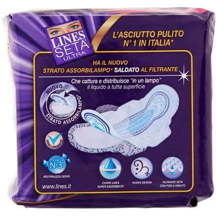 Absorbante, Lines, Seta Ultra, mov, dimensiune lung