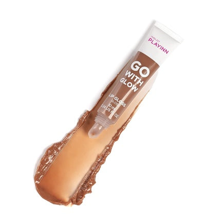 Gloss de buze Inglot Playinn, Go With Glow, maro, 10ml