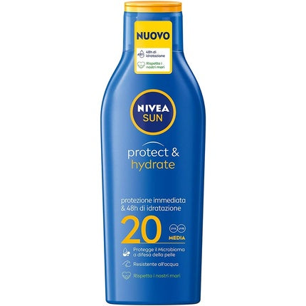 Lapte protector solar, Nivea Sun Protect & Hydrate, SPF20, 200ml