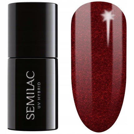 Ojă UV, Semilac, Divine Red, 7ml