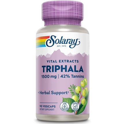 Supliment Triphala, Solaray, 1500mg, 90 Capsule, mov