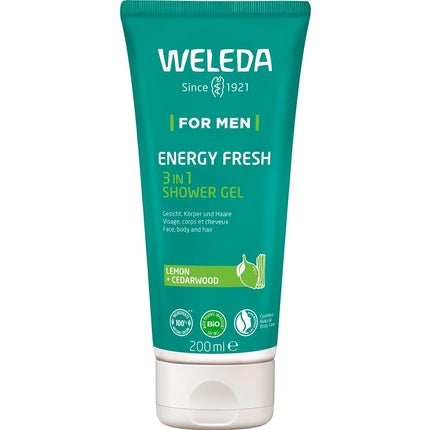 Gel de duș, Weleda, Bio For Men, 200ml