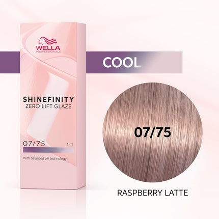 Vopsea de păr, Wella Shinefinity, Raspberry Latte 60ml