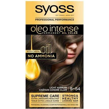Vopsea păr, Syoss, Oleo Intense, Light Ash Brown