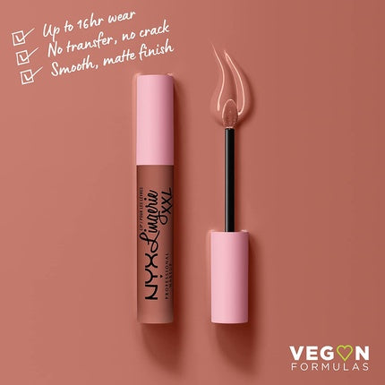 Ruj lichid NYX Lip Lingerie XXL Warm Rose Nude