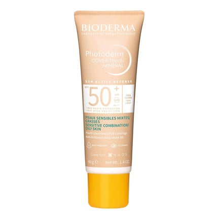 Protecție solară față, Bioderma Photoderm Cover Touch SPF 50+, foarte deschis, 40g