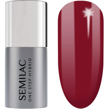 Lac unghii Semilac One Step Hybrid Burgundy Crimson 5ml