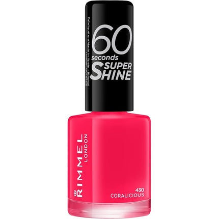 Lac de unghii, Rimmel, 60 Seconds Super Shine, Coralicios