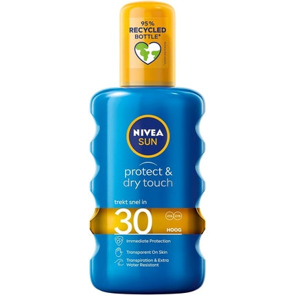 Spray transparent, Nivea, Sun Protect & Dry Touch SPF 30, 200ml