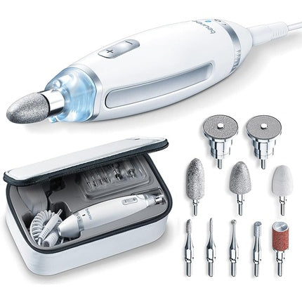 Set manichiură/pedichiură, Beurer MP 62, LED, alb