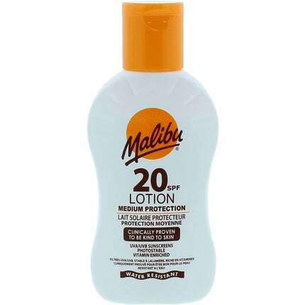 Lotiune de plaja, Malibu, SPF 20, rezistenta la apa, 100ml