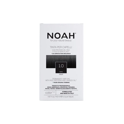 Vopsea de păr, Noah, Number 1.0, negru, 140ml