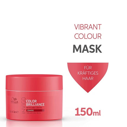 Mască păr, Wella, Invigo Color Brilliance, 150ml, roșu