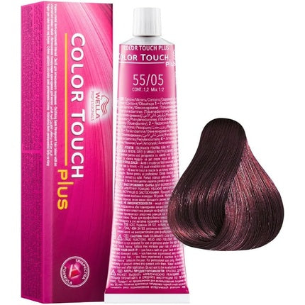 Vopsea par, Wella, Color Touch Plus, Mahon deschis natural intens, 60ml